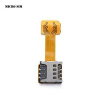 TF hibridinis SIM lizdas Dvigubos SIM kortelės adapteris Micro SD išplėtimas Android telefonui Micro Sim orange