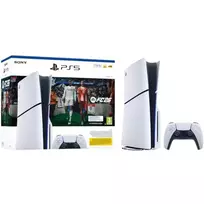 Sony PlayStation 5 Slim Disc Edition 1TB + EA Sports FC 26 komplektas – baltas/juodas (CFI-2116A)