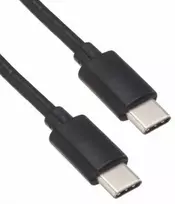 Zebra USB-C į USB-C ryšio ir įkrovimo laidas, 1 m, 60W PD, juodos spalvos