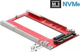 DeLOCK U.2 į M.3 / NF1 keitiklis – PCIe 4.0 NVMe adapteris, SFF-8639 į SFF-8611/8612