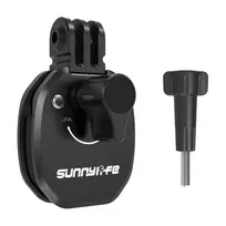 SUNNYLIFE Motociklinio šalmo smakro laikiklis veiksmo kameroms – juodas