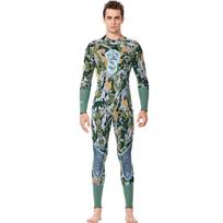 3mm Neoprene Wetsuit Spearfishing Diving Surfing Winter Swimming Unisex Camo Fullsuit Small gray