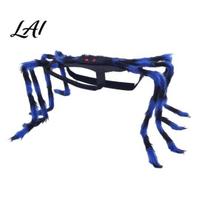 Spider Legs Pet Accessory Halloween Costume for Dog Cat Hairy Realistic Outfit Dress Up Party Accessory Festival Pets Small juoda/mėlyna