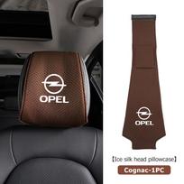 Car Seat Back Headrest Pillow Rest Dustproof Cover Support Pad For Opel Zafira Meriva Mokka Vivaro Vectra Antara Ampera Vg8 gray