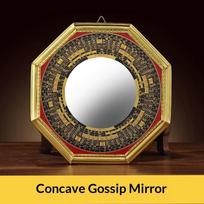 Chinese Traditional Feng Shui Bagua Mirror Boost Positive Energy Good Luck Blessing Home Balcony Hanging Decor Concave 17.5cm beige