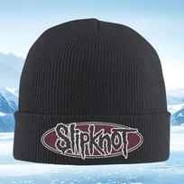 Slipknot dark logo oval design Men Women Unisex Knitted Hat Beanie Pullover Cap Winter Thermal Warm Christmas Outdoor Cycling Hi One Size black