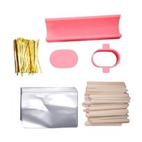 Cake Pop Mold Set with Cutter and Pusher PLA DIY Hand Shaping Tool for Cookie Brownie Candy Making rožinė