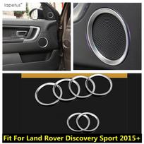 Car Side Door Speaker Audio Sound Loudspeaker Frame Cover Trim For Land Rover Discovery Sport 2015 -  ABS Matte Accessories gray
