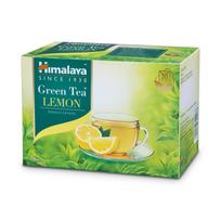 Himalaya Green Tea Lemon Tea Bags 20 Count Pack of 1 Herbal Refreshing Daily Wellness Citrus Beverage Drink Hot Brew blue