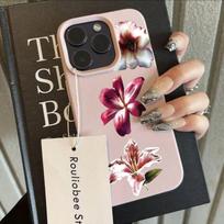Vintage Lily Flower Phone Case For Samsung A05S A06 A07 A15 A17 S25 S24 S23 Ultra FE A56 A55 A53 A54 A34 A16 A35 A36 A26 Cover Samsung S24 Ultra gray