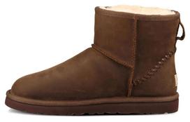 UGG Classic Mini Deco Mid Tops Fleece Lined Brown 1003945-CHE 43 black