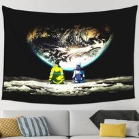 Cyberpunk-Edgerunners David Martinez Aesthetic Tapestry Funny Wall Hanging Home Decor for Living Room Bedroom 100X70CM white