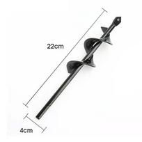 Carbon Steel Auger Drill Bit Black Digs Hole Garden Auger Kit Bulb Plant Hand Tools Flower Planting Soil Drill Bits Grow Flowers black