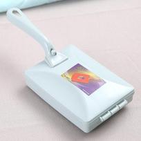 Carpet Crumbs Table Brush Manual Crumb Cleaner Handheld Double Roller Sweepers For Home Bedroom Office Carpet Debris Brush Sofa B white