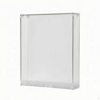 Acrylic Shadow Box Levitating Display Decorative for Dried Flowers white