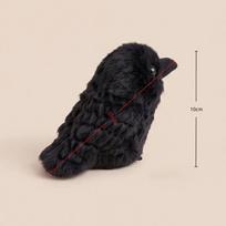 10cm 20cm Kawaii Juodo Varnos Pliušinis Žaislas Realistiškas Varnos Pripildytas Gyvūnas Kūrybiškas Paukštis Minkšta Lėlė Vaikui ir Suaugusiems Gotikinio Kambario Dekoras black