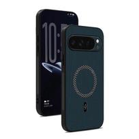 For Google Pixel 6 Magnetic Wireless Charging Phone Case For Google Pixel 6 Pro Leather Texture Shockproof Cover Pixel 6A Shell Google Pixel 6 ruda