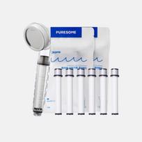 BODYLUV Puresome Basic filtruojantis dušo galvutė su 6 atsarginiais filtrais gray