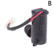 12V Universalus Automobilio Stiklo Valytuvas Priekinio Stiklo Vandens Plovimo Siurblys Purkštukas Variklis Automobilio Stilius Priekinio Stiklo Rinkinys B black