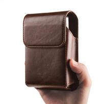 Leather Waist Bag for Samsung Fold8 & Huawei Pura X Max - Crazy Horse Folding Phone Case 13*8.5*2.5 CM ruda