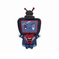 10Cm Hazbin Evil Boss Plush Doll Vox Pendant Collect Mini Hotel Vox Stuffed Toys Kerring Backpack Holiday Birthday Gifts Dolls 10cm black
