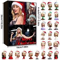 Taylor Swift Kalėdinis Akrilinis Pakabukų Rinkinys Su 24 Vnt. Šventinei Namų Dekoruoti Ir Dovanoti Style I