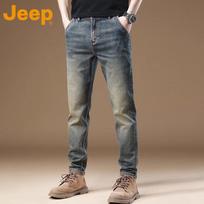 JEEP Men's 2025 Autumn/Winter Retro Straight-Leg Jeans 29 gray