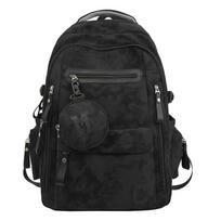 Madingi unisex kuprinės, vandeniui atsparūs dienos kuprinukai su daugybe kišenių, didelės talpos kuprinės kelionėms ir studijoms 33cm×19cm×47cm juoda