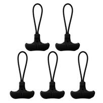 T-Shaped Zipper Puller Durable TPU Zipper Pull Cord Zipper Pulls Backpacks Luggage Travel Bag Sports Gear Zipper Puller juoda