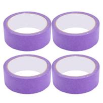 4 vnt. Dažytojo maskavimo juostos Krepinio popieriaus lipni juosta Automobilių dažymui ir atnaujinimui Be likučių 35 mm 20 m purple