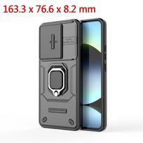 Stumdomas langelis Telefono dėklas For Redmi Note 14 4G Laikiklis su žiedu Magnetinis galinis dangtelis For Redmi Note 14 4G Dėklas For Redmi Note 14 4G Dėklas For Redmi Note 14 4G violetinė