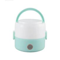 ZISIZ Kids' Mini Electric Rice Cooker & Lunchbox mėtų žalios spalvos