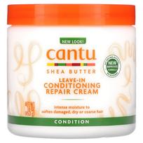 Cantu, taukmedžio sviestas, nenuskalaujama kondicionuojamoji atstatomoji kremas, 453g (16oz) orange