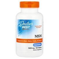 Doctor's Best OptiMSM 1500mg with Dietary Sulfur, 120 Tablets 120 pcs - 1 ea