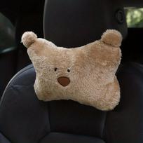 Car Cartoon Bear Headrest Neck Pillow, Gray Cute Car Seat Headrest Cushion, Car Interior Accessory ruda