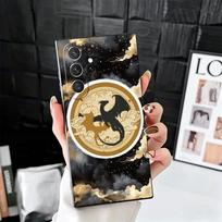 F-Fourth W-Wing Dragon Soft Phone Case for Samsung Galaxy S26 S25 Edge S24 Ultra S23 Plus S22 S21 FE S20 Black Cover Back Shell Samsung S22 Ultra gray
