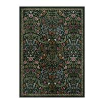 VIKAMA Bohemian Floral Rug Vibrant Blossom Floral Living Room Area Rug Minimalist Bedroom Decorative Rug Washable Rug 40X60CM gray