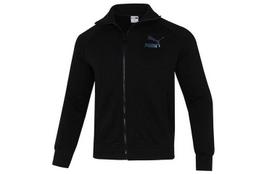 PUMA Jackets Men's Black Stand Collar Moderate Other 531377-95 S juoda
