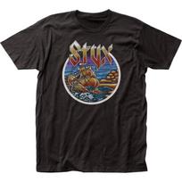 Styx Come Sail Away Unisex T-shirt Music Classic Concert Rock Band Tee New Black S įvairiaspalvis