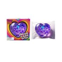 Heart for Stress Relief, Fun Sensory Stress Balls for Relax and Focus for Office and Classroom Purple purple