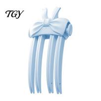 Hair Root Volumizing Clips Heated Clip, Instant Lift Comb with 2 Temperature, Fine Styling Tool Rechargeable Electric Flat Bangs Clip for mėlyna