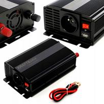 Automobilinis įtampos keitiklis Kraft&Dele KD1251, 24 V į 230 V, 350 W / 700 W