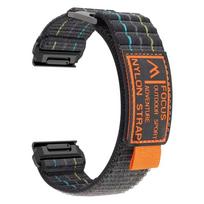 22/26mm Nylon Loop Band for Garmin Fenix 8 51/47mm E 7 7X Pro 6 6X QuickFit Bands for Instinct 3 Quatix Epix Pro Watchband Strap QuickFit 22mm black