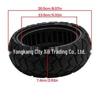 9x3.0-6 Sprogimui atspari korėta pilnavidurė padanga 9 colių visureigiams elektriniams paspirtukams 9x3.0-6 Honeycomb Solid Tire black