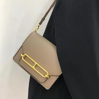 Niche Pažasties Krepšys Kiaulės Nosies Krepšys Stiuardesės Krepšys Mažas Kvadratinis Krepšys Madingas Vienos Peties Crossbody Krepšys 5 inch gray