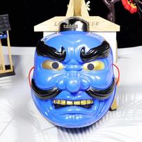Kurama Tengu Hannya Paukščio Snapas Kaukė Suaugusiems - Juokingas Helovino Kostiumo Rekvizitas blue