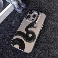 Dažytas telefono dėklas iPhone 11 14 15 16 iPhone 17 11 12 13 for 17 14 15 16 Pro14 15 16 Pro Max for Samsung S25 Ultra S24 S25 A36 A56 A16 Kietas dėklas Samsung A05 4G juoda