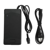 10 colių paspirtukas su 3 skylutėmis KUGOO M4 M4PRO 54.6V 2A aviaciniam kištukui 54.6V 2A elektrinis paspirtukas black
