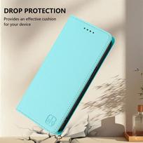 RFID Blocking Luxury Leather Flip Wallet Case with Card Slot for Xiaomi Redmi Note 15 Pro/15, Note 14 Pro/S/14, Note 10, 9 Pro/T Redmi note 9 4G white