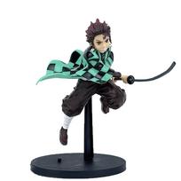 Figures Action Tanjirou Nezuko Zenitsu Kanroji Mitsuri Muichirou Uzui Tengen Anime Figure Collection Model Doll Toy black